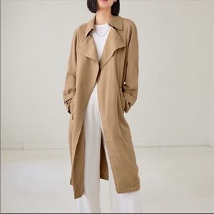 Aritzia Lawson Trench Coat - Tan/beige